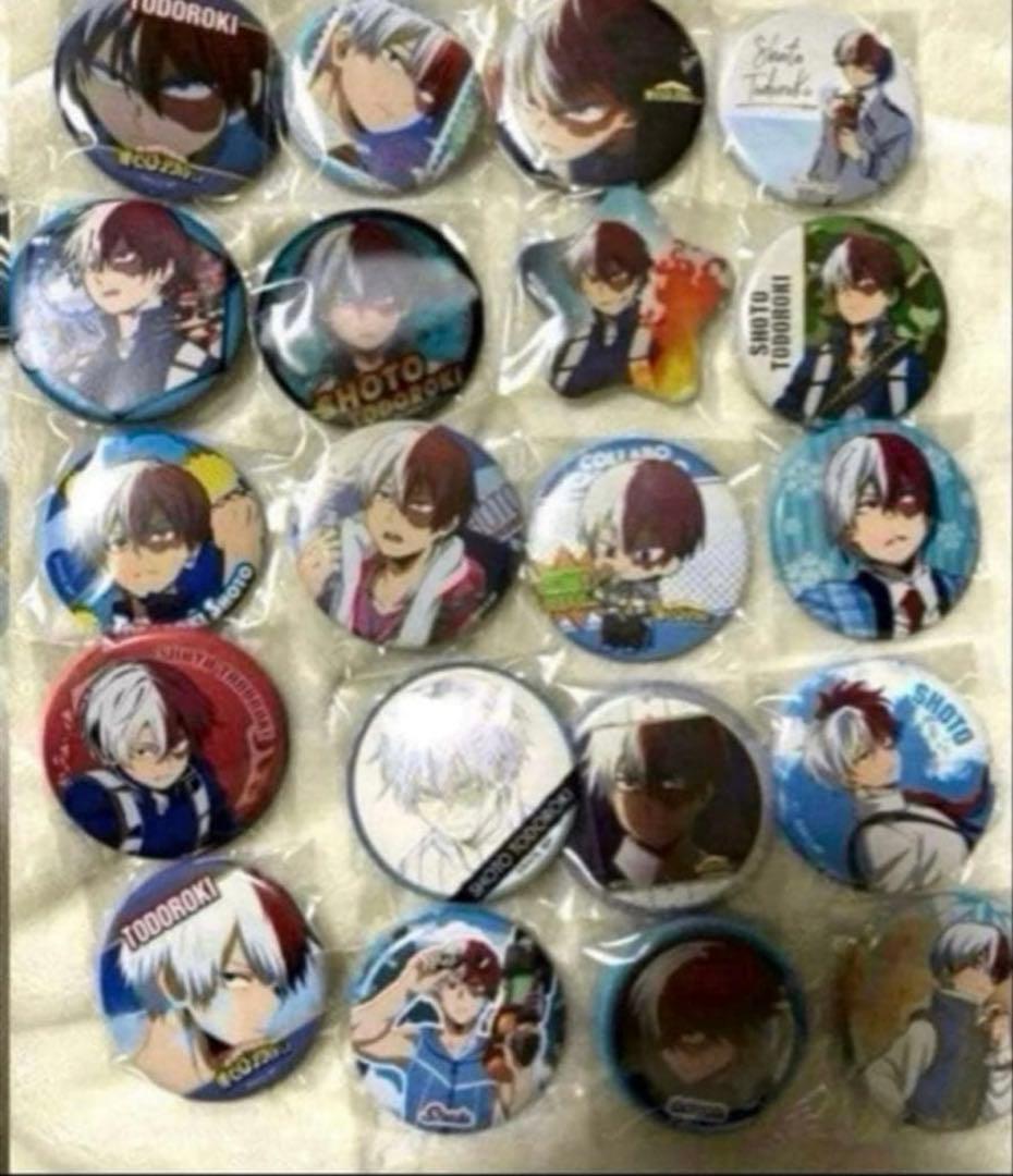 〖100点以上〗僕のヒーローアカデミア ヒロアカ 轟焦凍 缶バッジ まとめ売り