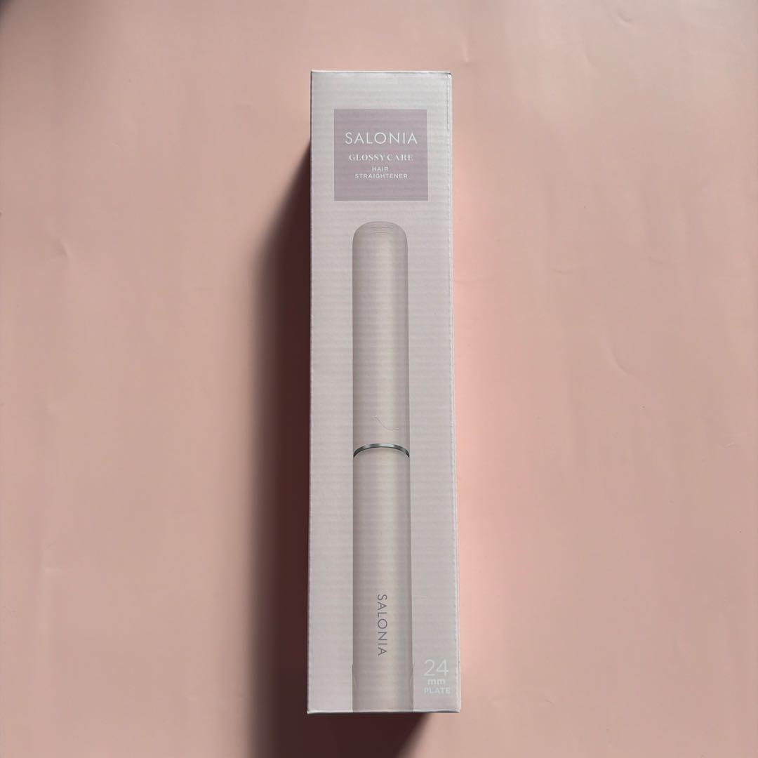 SALONIA グロッシーケア ストレートヘアアイロンピンク24mm 新品未使用