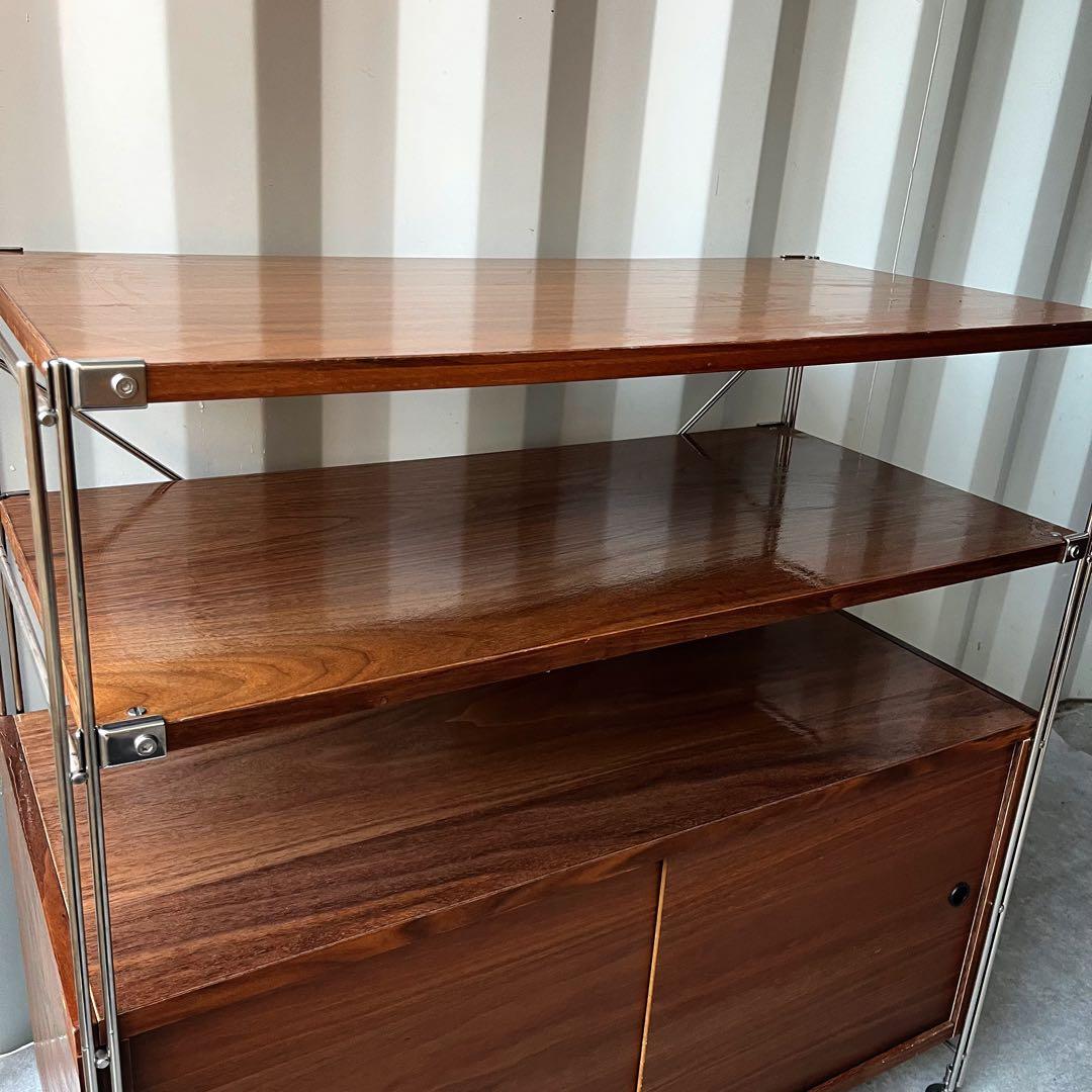 取付無料！無印良品 ステンレスユニットシェルフ ウォールナット棚 組立完成品✨