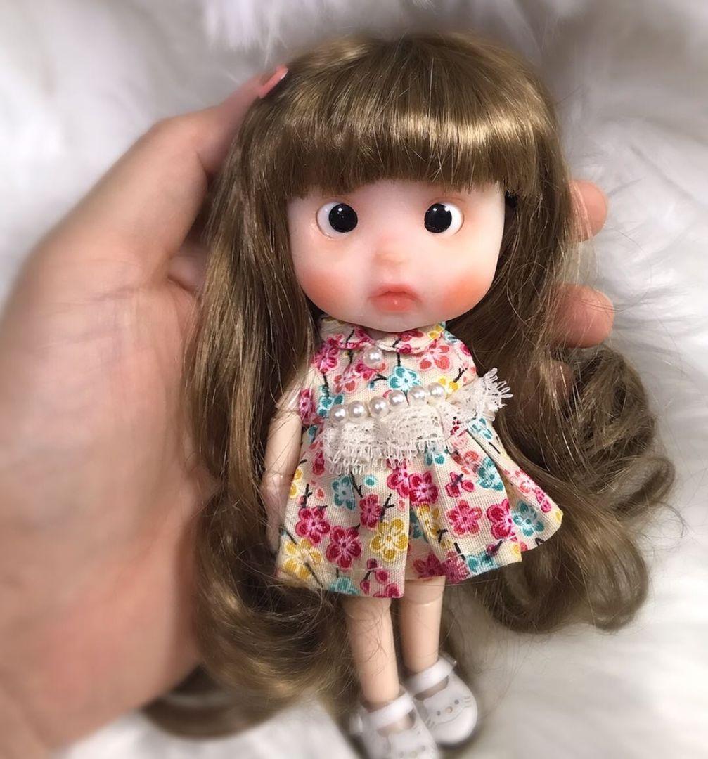 創作人形 オリジナル人形 粘土ドール　目が動く