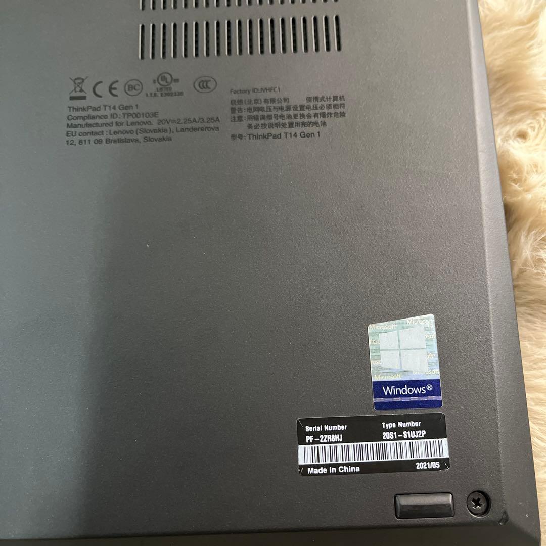 ThinkPad T14 gen1 i5第10世代-10310U 14インチ