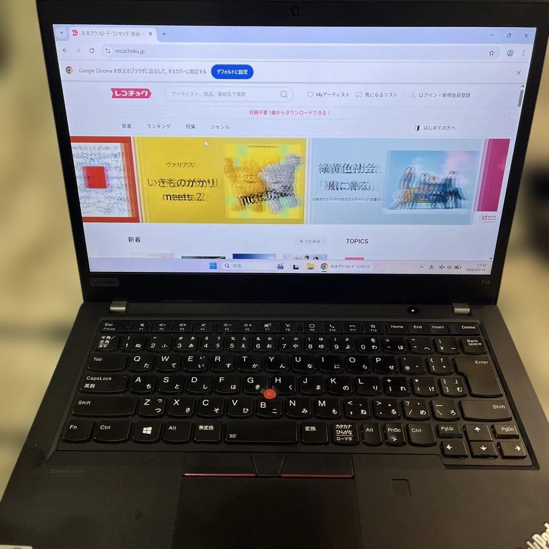 ThinkPad T14 gen1 i5第10世代-10310U 14インチ