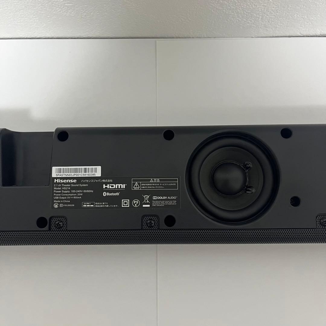 Hisense ハイセンス サウンドバー HS214