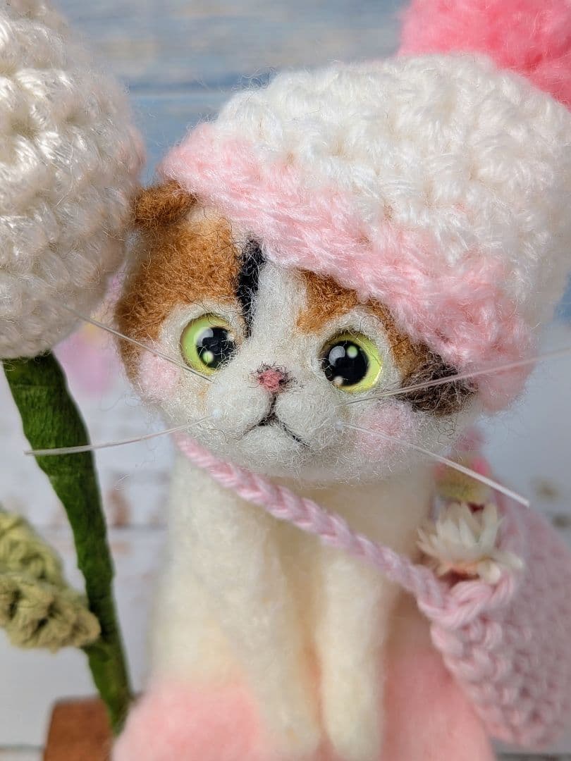 ハンドメイド　羊毛フェルト　猫　再販受付ページです♪