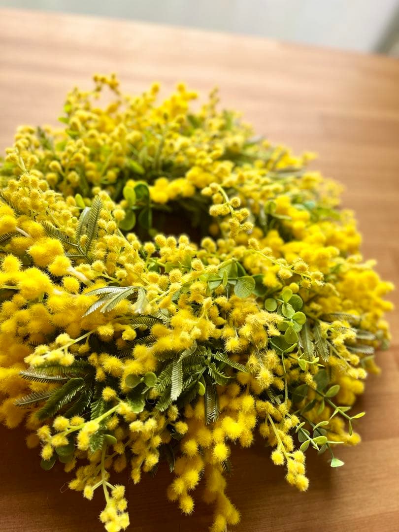 ミモザのリース※アーティフィシャルフラワー(造花)