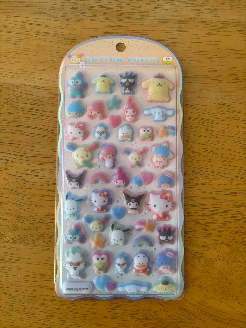 【正規品】【現品のみ】COTTONPUFFY コットンパフィ立体シール7枚セット