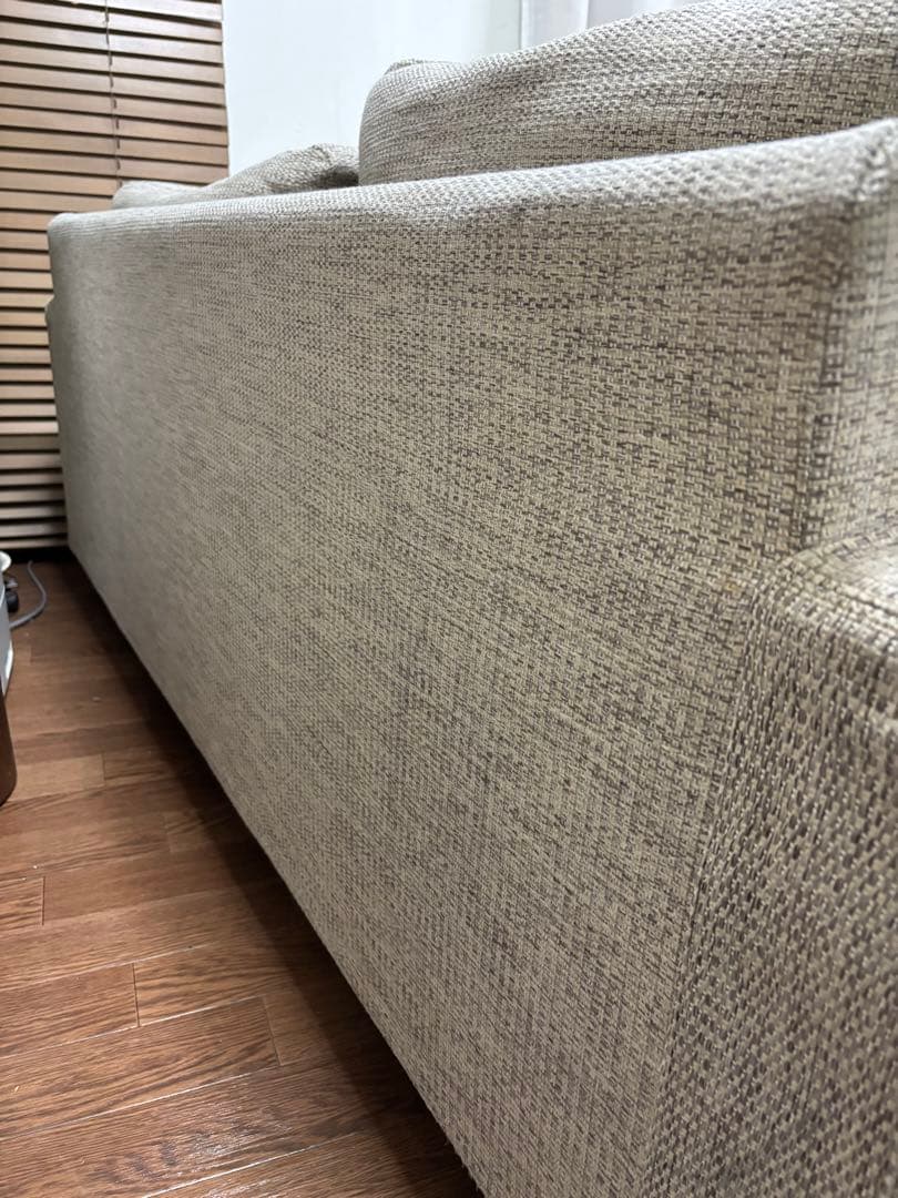 グレー ファブリック 二人掛けソファ　ソファ　北欧　アレッダ