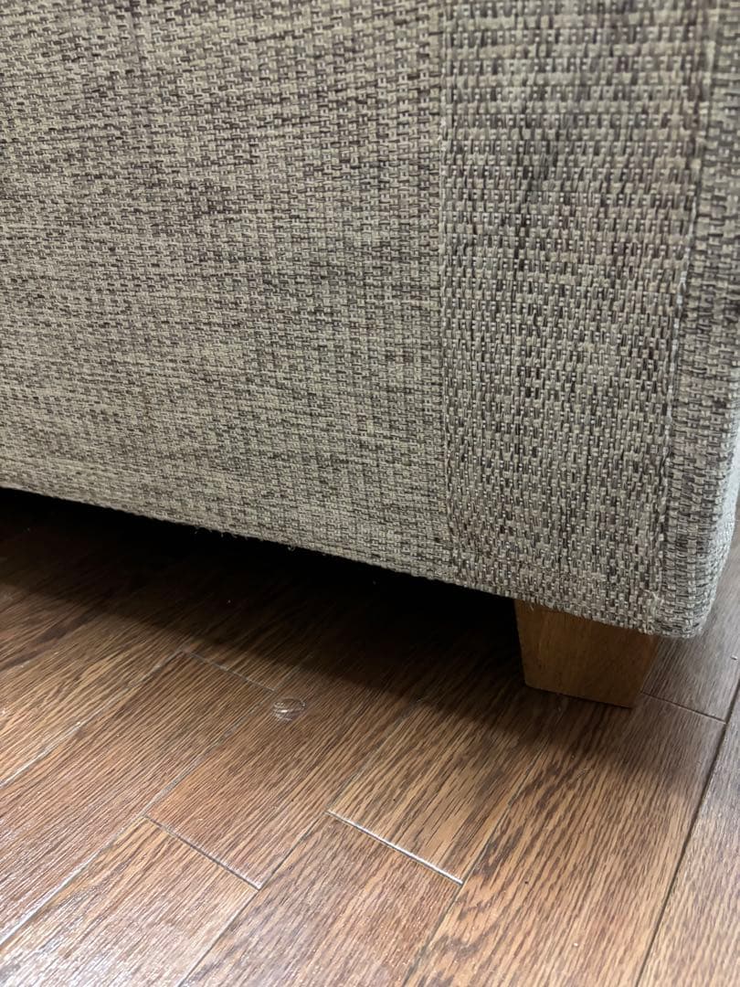 グレー ファブリック 二人掛けソファ　ソファ　北欧　アレッダ