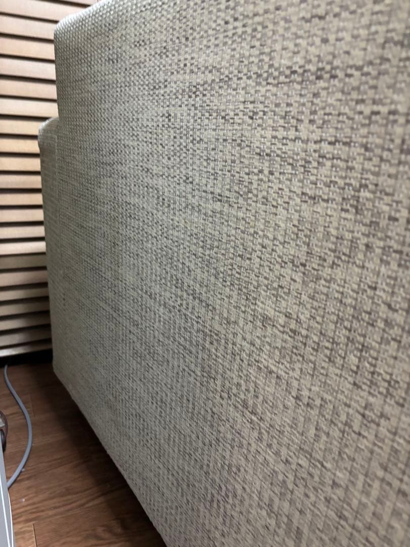 グレー ファブリック 二人掛けソファ　ソファ　北欧　アレッダ