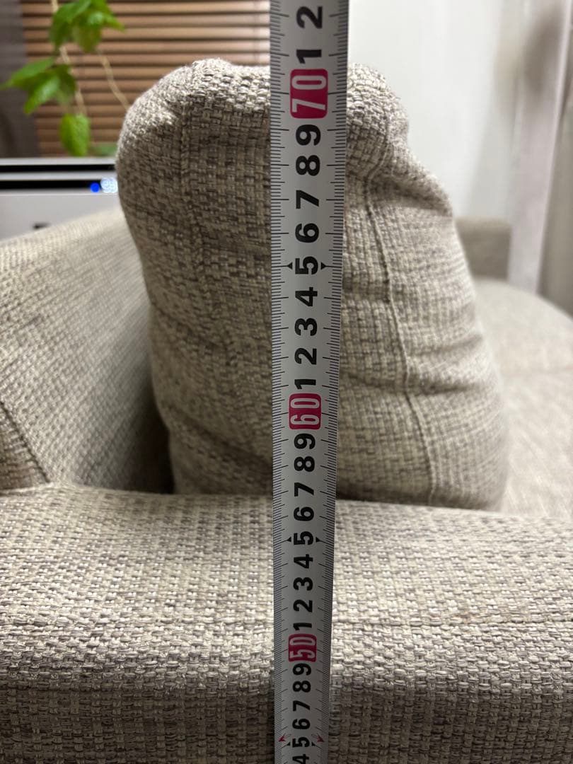 グレー ファブリック 二人掛けソファ　ソファ　北欧　アレッダ