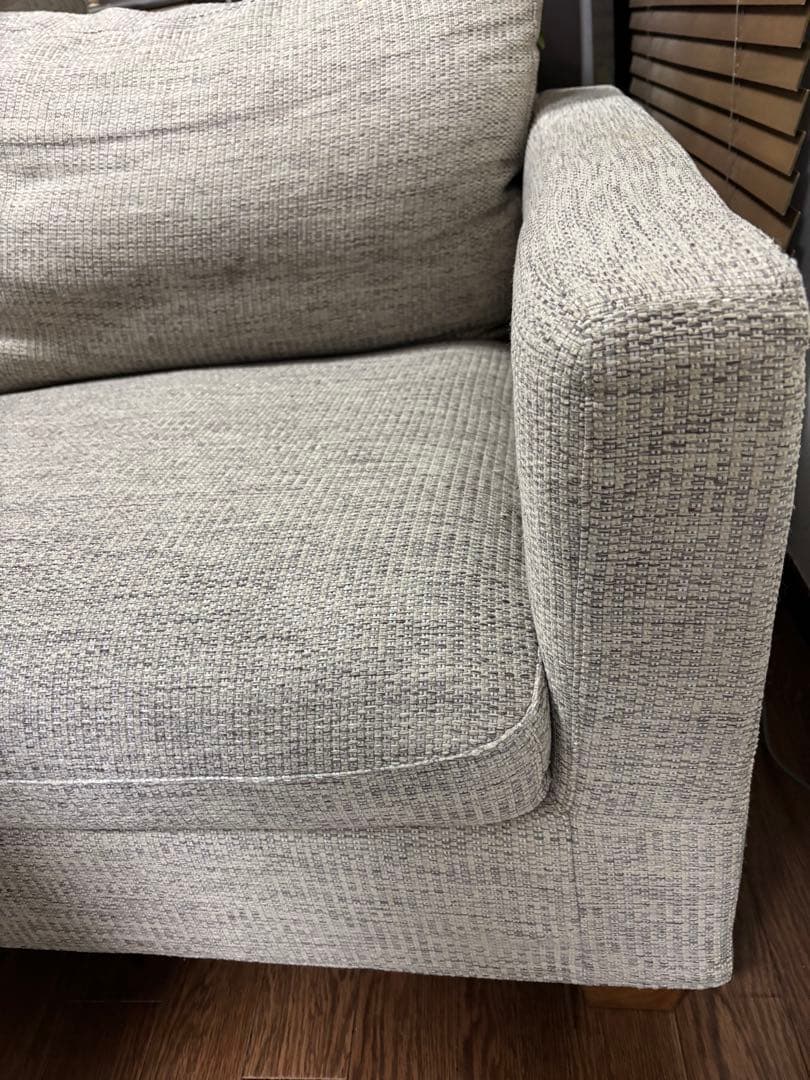 グレー ファブリック 二人掛けソファ　ソファ　北欧　アレッダ