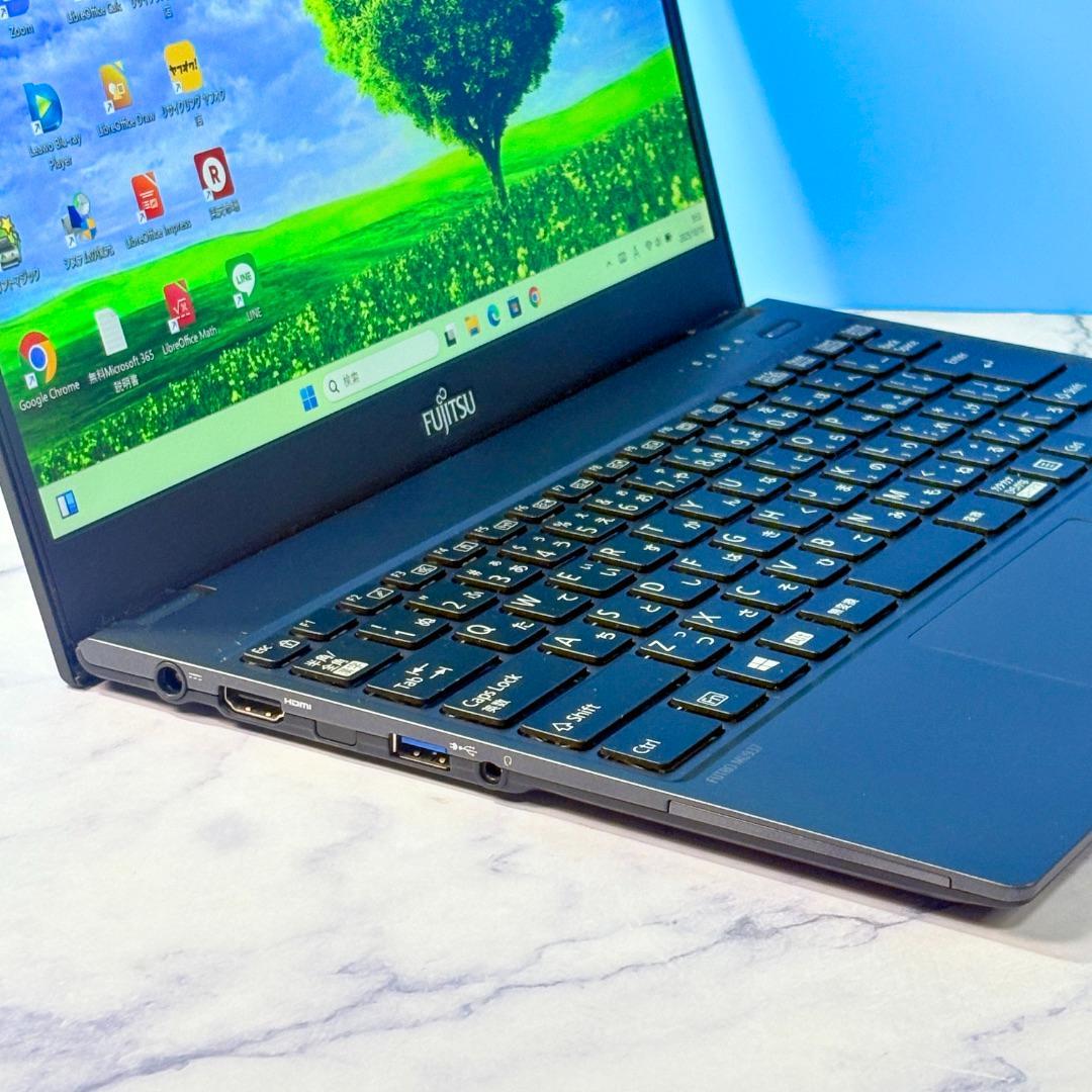 超薄型軽量・メモリ8GB・SSDで快速！指紋認証★Win11・ノートパソコン