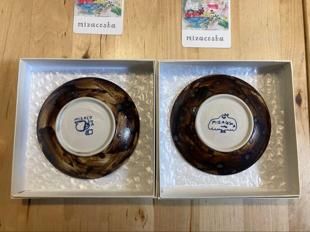 ミシャコシャ　小皿2枚未使用品