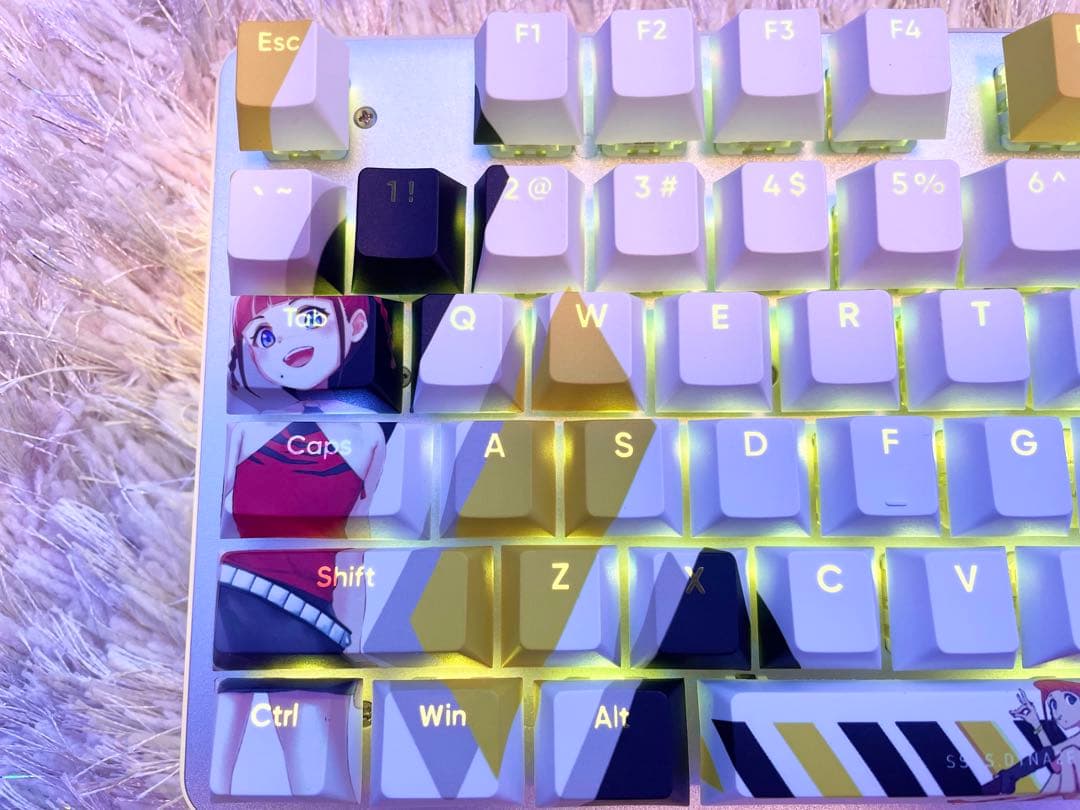 自作キーボード 飛鳥川ちせ ダイナゼノン