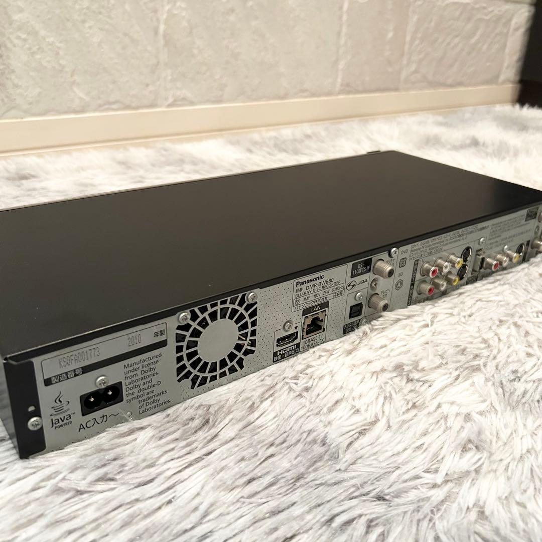 【完動品】Panasonic Blu-rayレコーダー DMR-BW680
