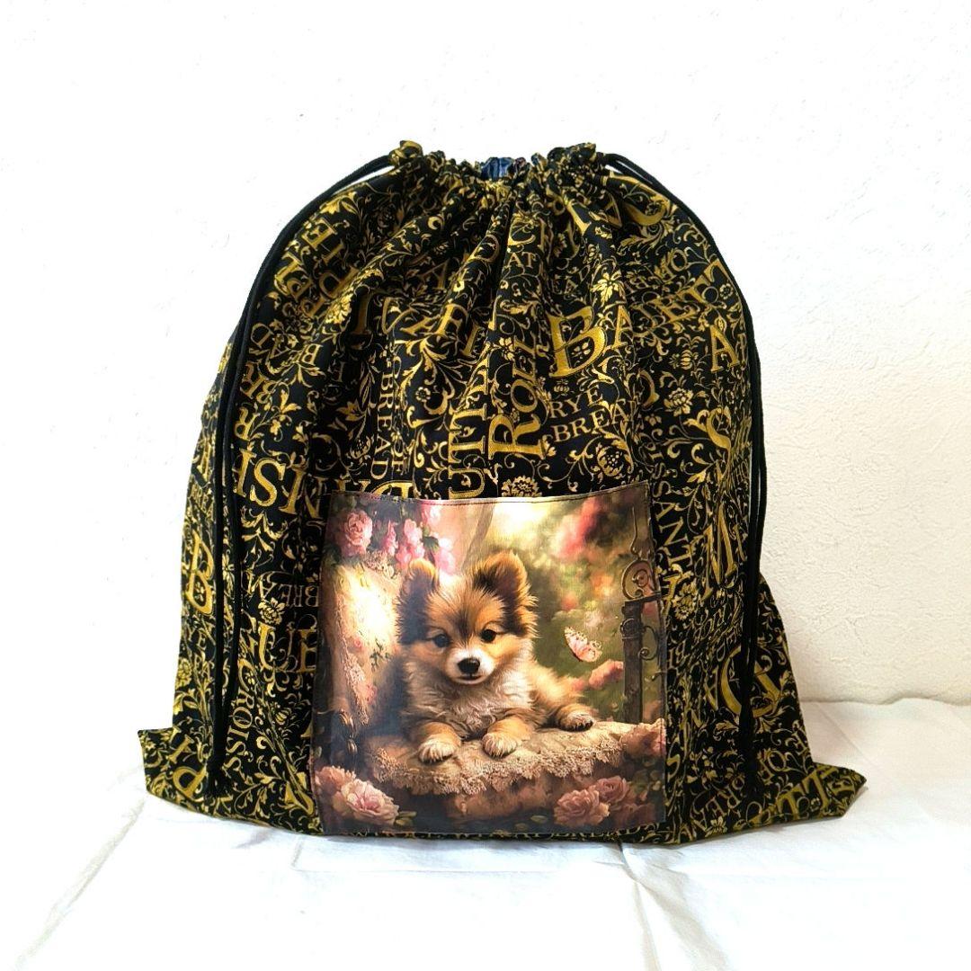 Yourelia様】ハンドメイドオーダー★犬猫インコ★巾着&ハンカチ&バッグ5点