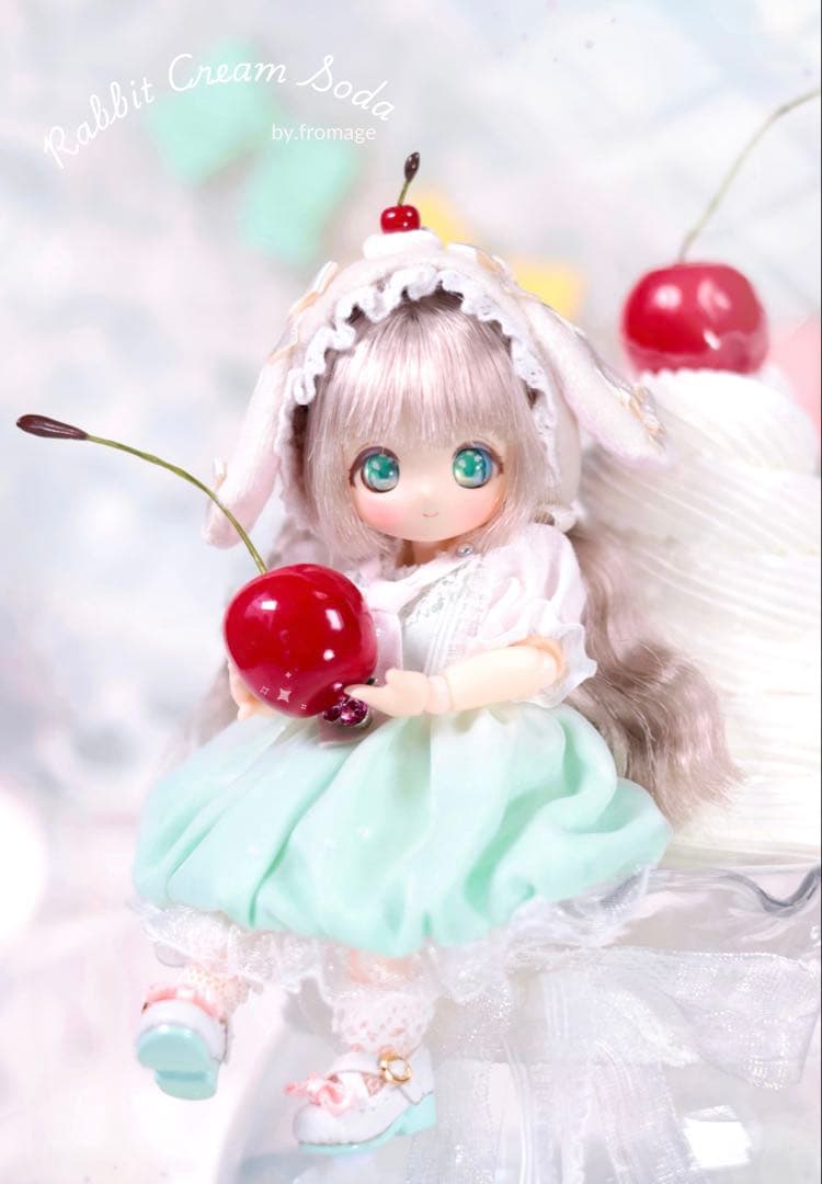 《白うさぎ喫茶＊クリームソーダ》ワンピースver.