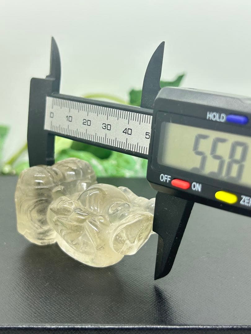 天然石スモーキークォーツ置物　大黒天様　No.2428