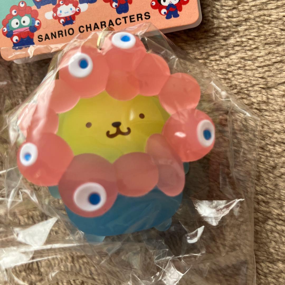 【4点】ミャクミャク サンリオ 立体マスコット クリア キーホルダー