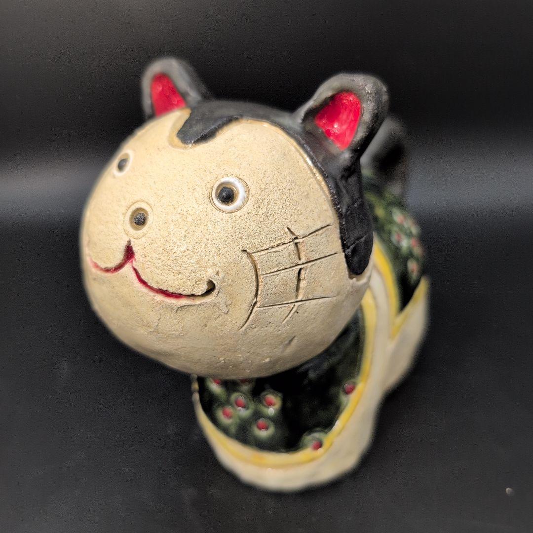 【新品未使用】縁起物 微笑み 犬張子 親子セット　瀬戸焼