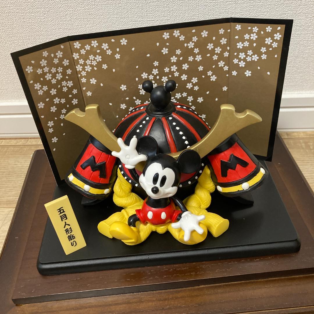 美品　ベルメゾン　五月人形　ディズニー　ミッキーマウス　節句　専用ケース付き