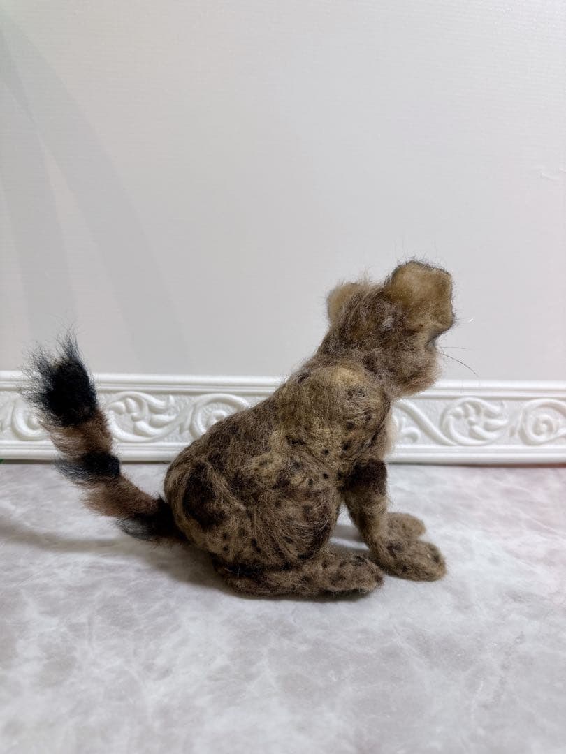 ☆ハイエナの子どもぬいぐるみ☆ 羊毛フェルト 作家一点物 ハンドメイド 置物