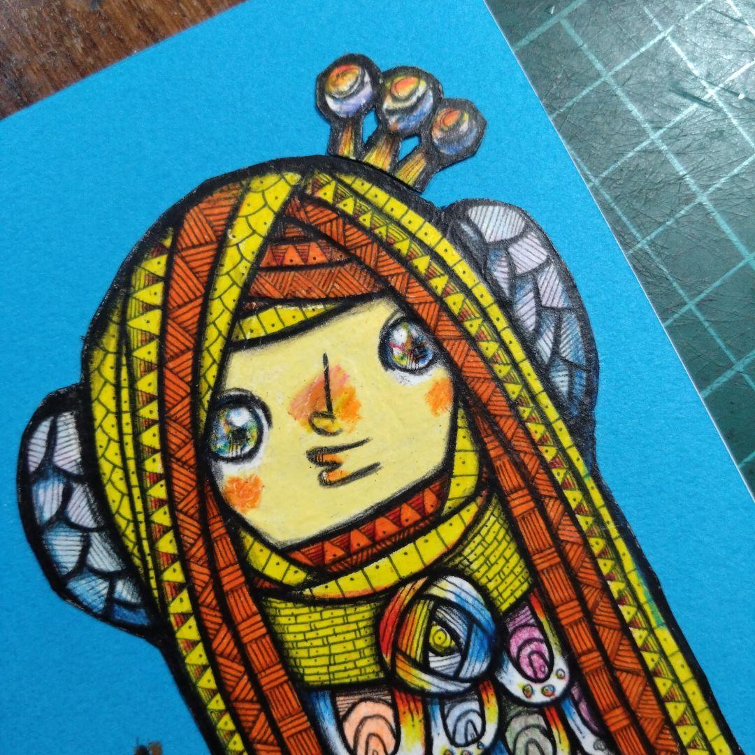 【ザビちゃん】【原画肉筆】アマビエさま2026