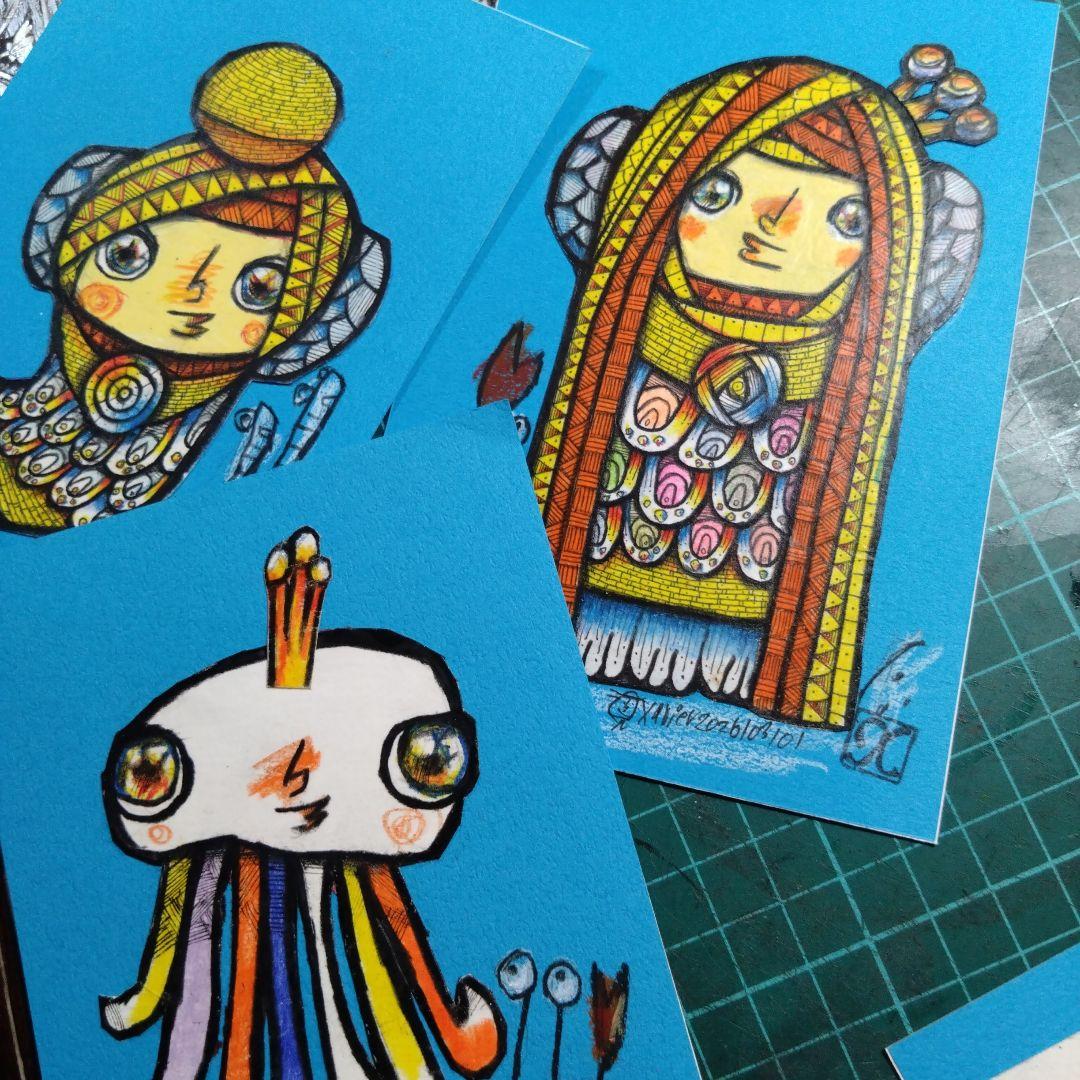 【ザビちゃん】【原画肉筆】アマビエさま2026