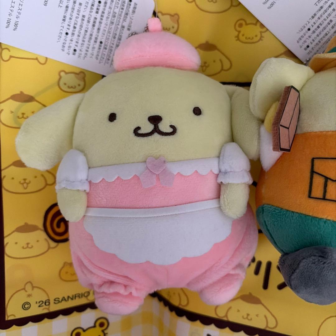 3点セット　ポムポムプリン　アベイル　マスコット　メイド　工事現場