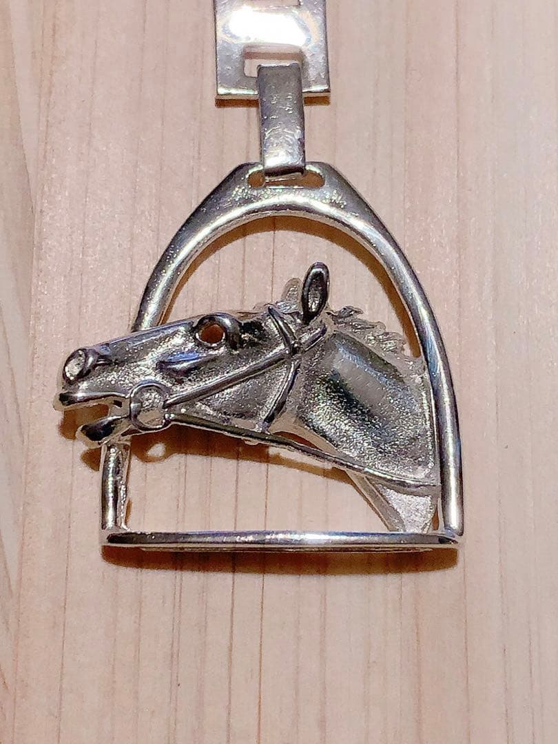 イタリアLB社製・純銀925S ″ホースフェイス“ キーホルダー: ヴィンテージ