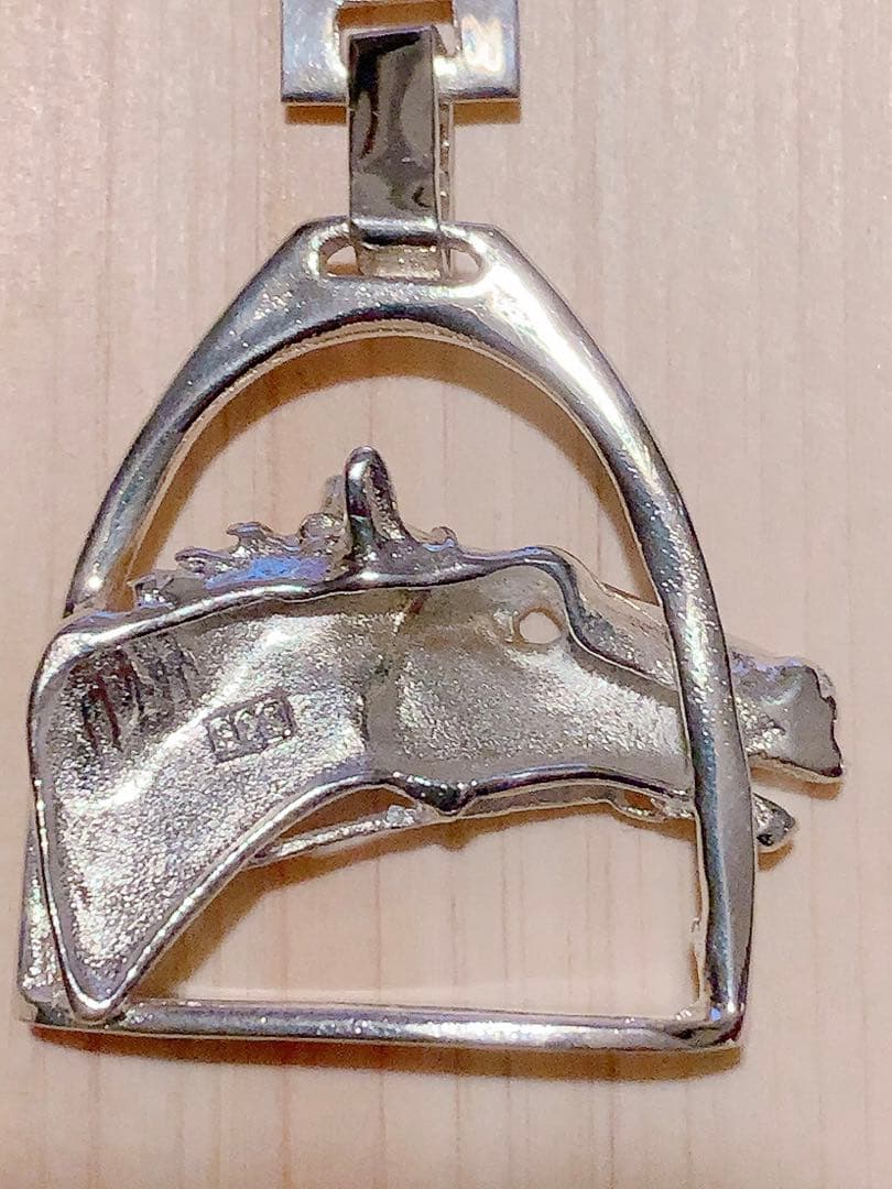 イタリアLB社製・純銀925S ″ホースフェイス“ キーホルダー: ヴィンテージ