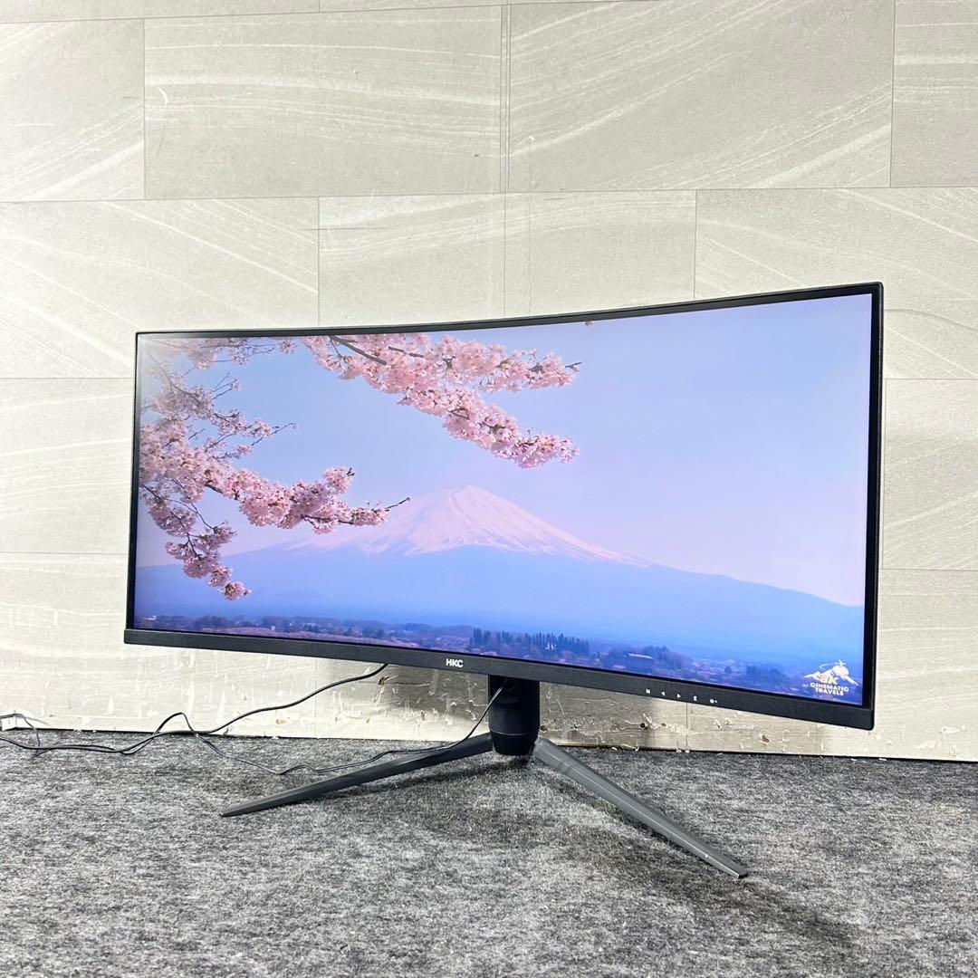 HKC モニター ウルトラワイド曲面モニター 高画質 ゲーム向け d5379