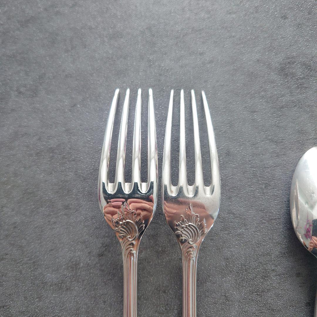 クリストフル マルリー コーヒースプーン 2点 デザートフォーク 2点