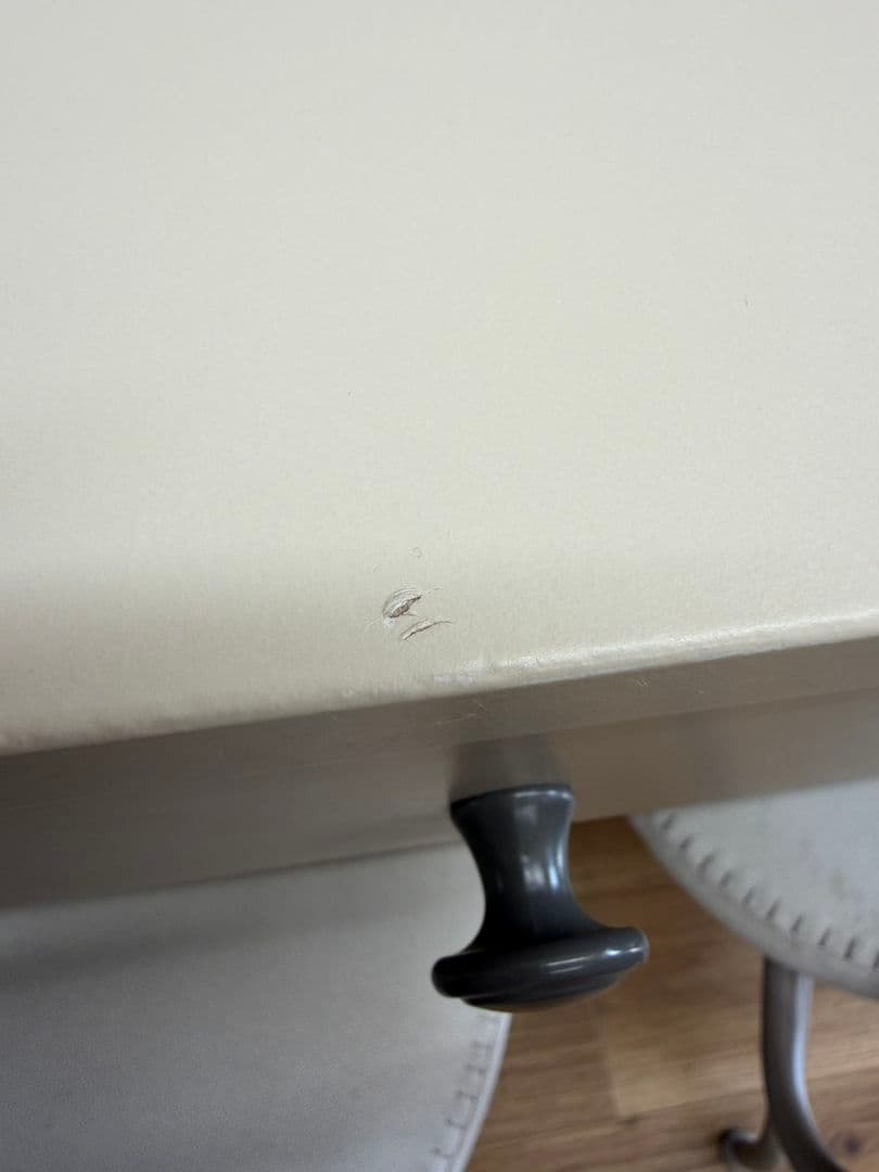 【値下可】IKEA HAUGA デスク　ライトグレー※3/13まで掲載