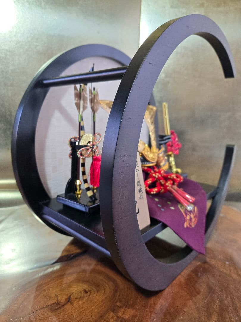 【一点限り】五月人形　兜　鍬形　平飾り　平16丸