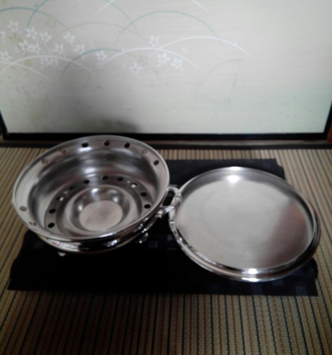 ☆a621、純銀製メッキ　ヨーロッパアンティーク　フラットヒーター食器ウォーマー