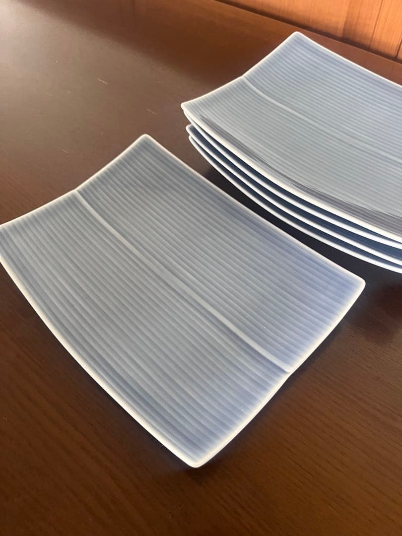 白山陶器 長方皿 中 5枚セット 角皿