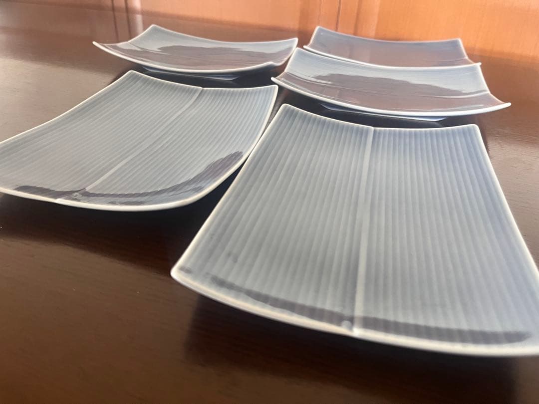 白山陶器 長方皿 中 5枚セット 角皿