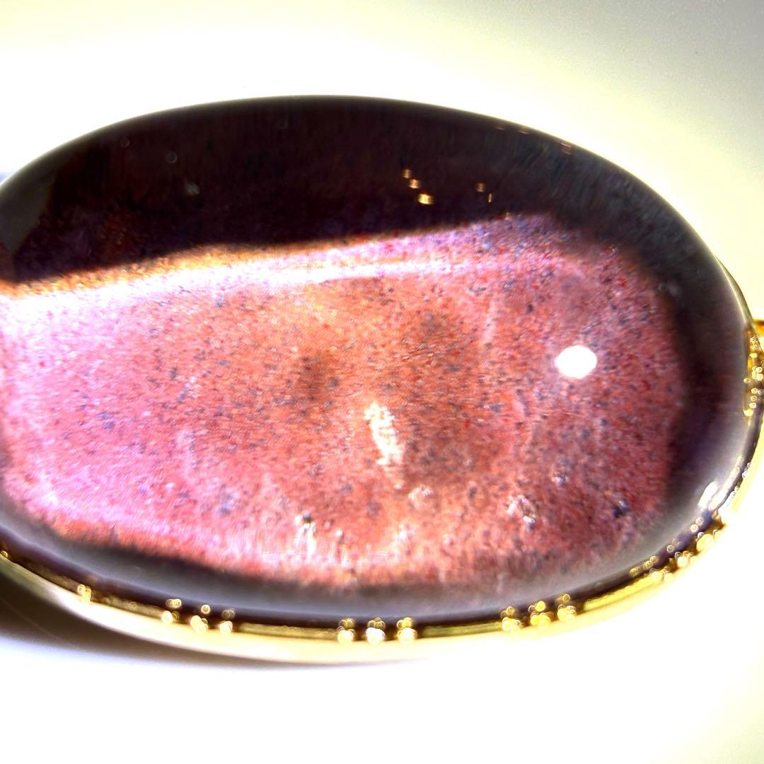 【超激レア希少石】天然ピンクマイカインクォーツ　特大ペンダント