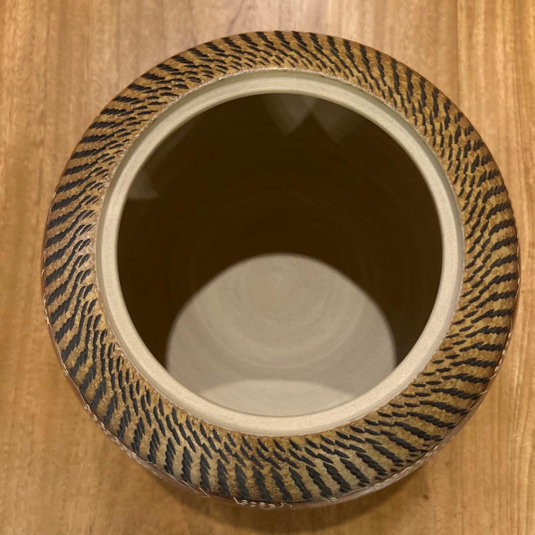 中国工芸品 茶壷 飛びかんな 彫刻絵付 希少