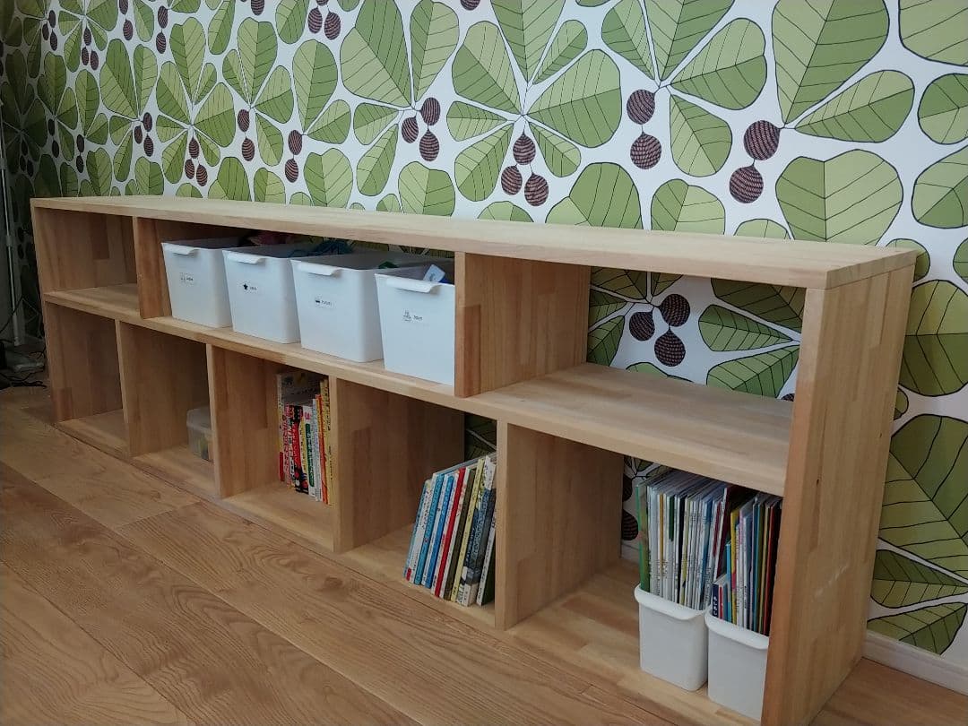 おもちゃ棚　絵本棚　✨　木製ハンドメイド　木製棚