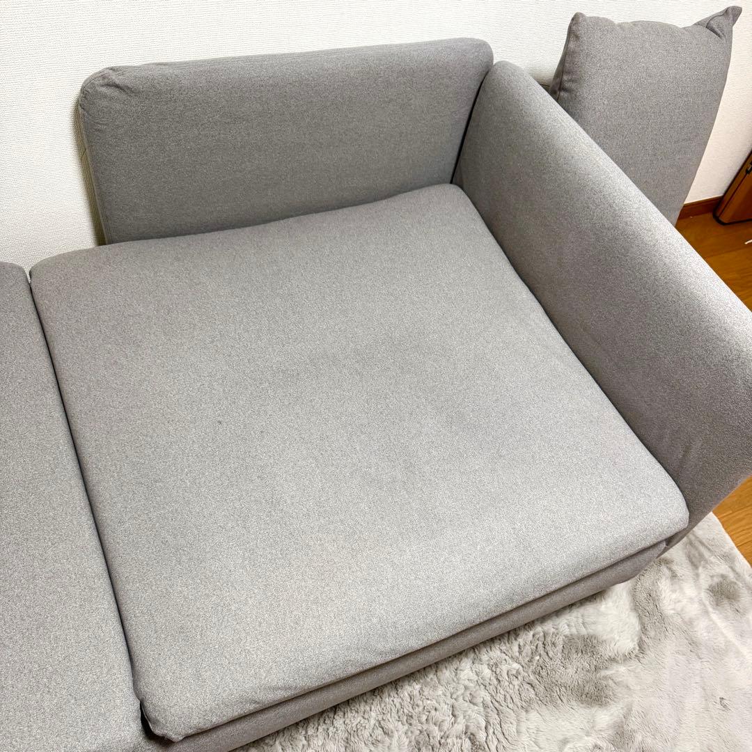 【jolo 】IKEA SÖDERHAMN ソファ トールグレー 寝椅子