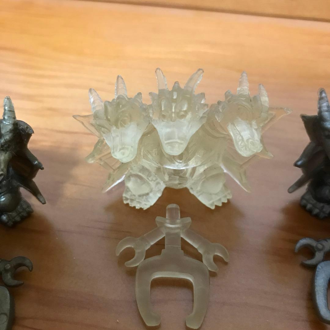 ゴジラ消しゴム　メカキングギドラ　3色カラー　コンプリート　フィギュア