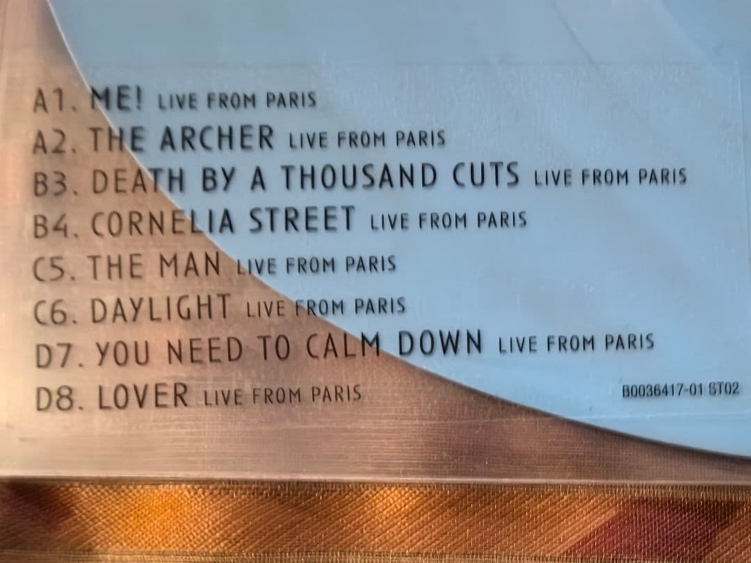 taylor swift lover live from paris レコード