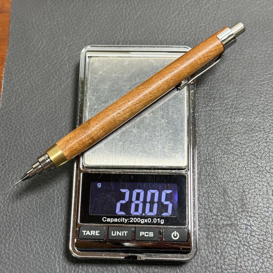 102山梨　木製シャーペン　最強低重心　真鍮
