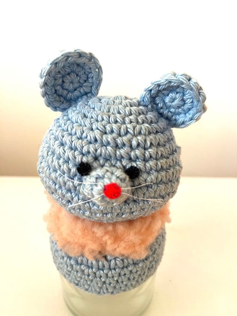 acco ニットジャー　編みぐるみ　ガラス瓶　3点セット