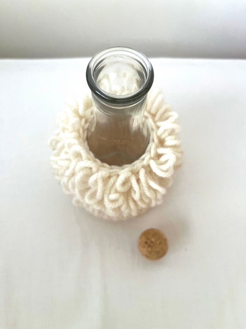 acco ニットジャー　編みぐるみ　ガラス瓶　3点セット