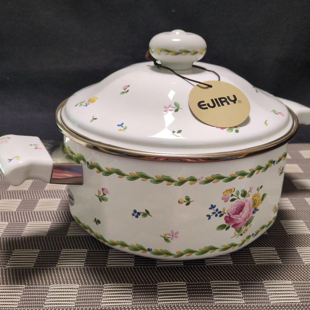 エジリーホーロー 両手鍋、ケトルセット フィレンツェ