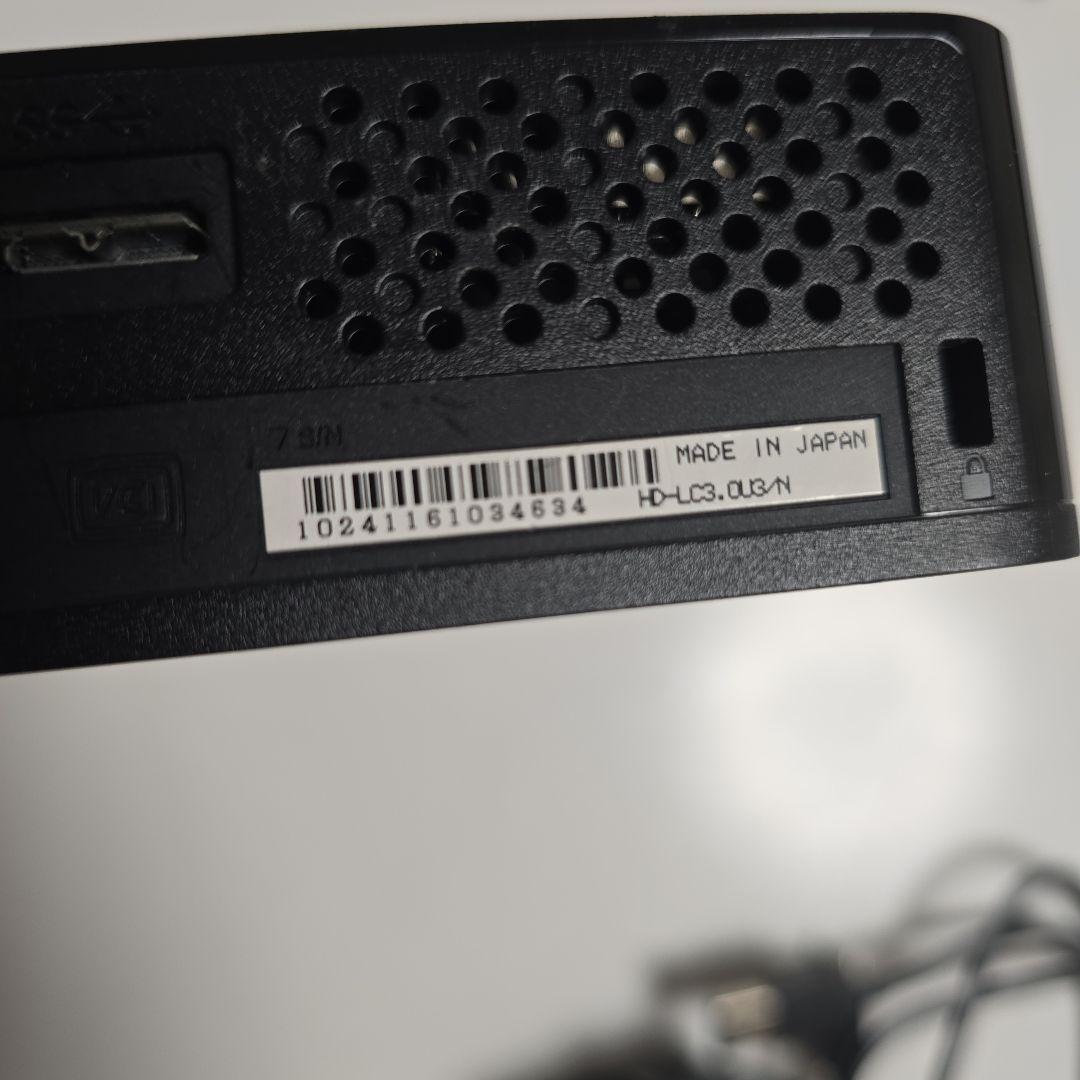 Buffalo HD-LC3.0U3/N 3TB 外付けHDD 日本製