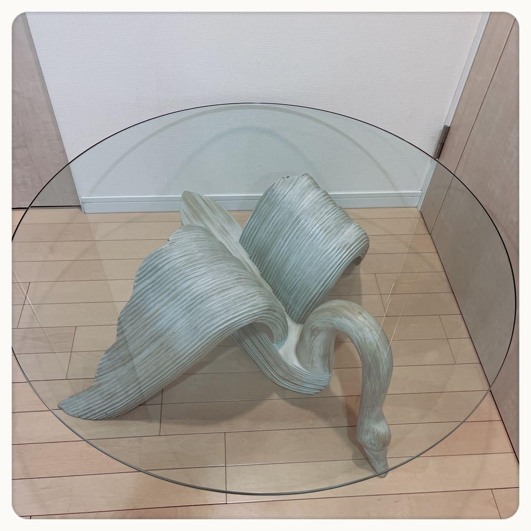 スワン　FRP製　ドイツ　テーブル台 直接引き取り歓迎！